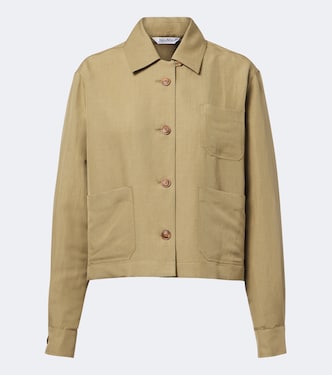 Linen and silk twill jacket | Max Mara