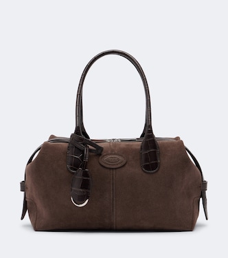 Shopper Bauletto Small aus Veloursleder | Tod's
