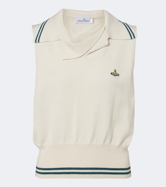 Doubletake cotton and cashmere polo shirt | Vivienne Westwood