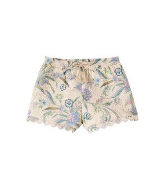 Indra floral scalloped cotton shorts | Zimmermann Kids