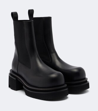 Beatle leather platform Chelsea boots | Rick Owens
