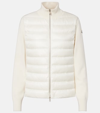 Down-paneled virgin wool cardigan | Moncler