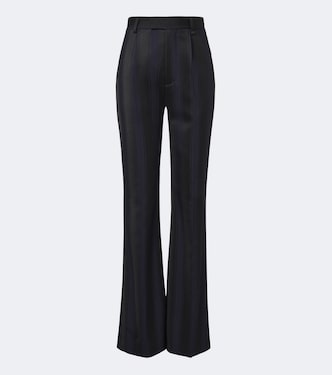 Pantalones flared Ray de lana virgen a rayas | Vivienne Westwood