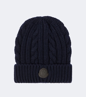 Cable-knit virgin wool beanie | Moncler