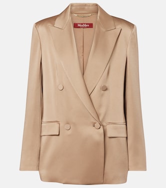 Arca double-breasted satin blazer | Max Mara