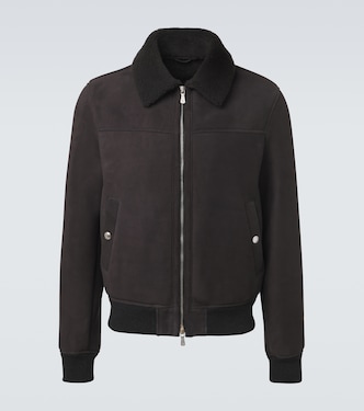 Shearling-lined suede jacket  | Eleventy