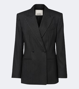 Ranya pinstripe wool-blend blazer | Isabel Marant