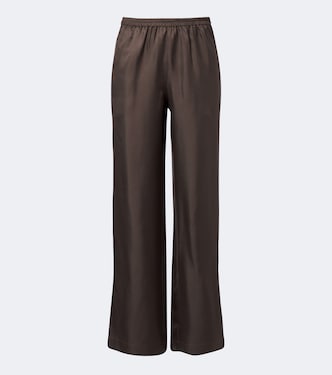 Alera silk wide-leg pants | Loulou de Saison