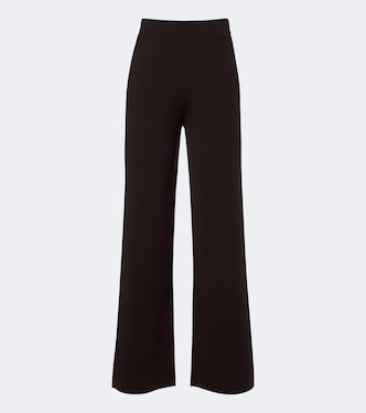 Knitted wool-blend wide-leg pants | Max Mara