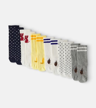 Set de 6 calcetines en mezcla de algodón | Mini Rodini