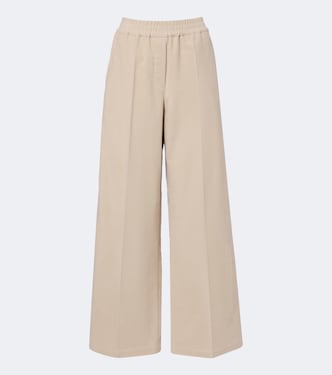 Cotton wide-leg pants | Brunello Cucinelli