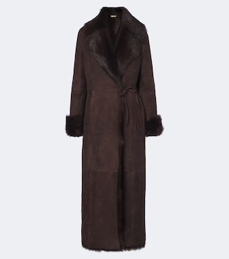 Joni shearling wrap coat | Nour Hammour