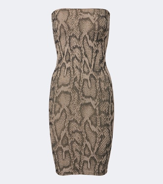 Abito corto in jacquard con stampa serpente | Wolford