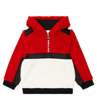 Hoodie aus Fleece mit Color Blocking | Stella McCartney Kids