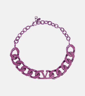 Choker VLogo mit Kristallen | Valentino
