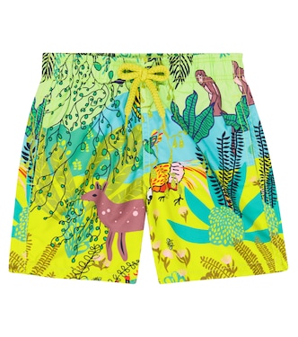Jim printed twill swim trunks | Vilebrequin Kids