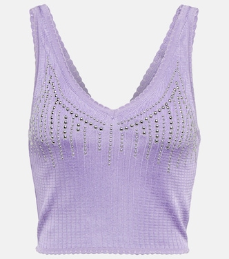 Embellished knit top | Rabanne