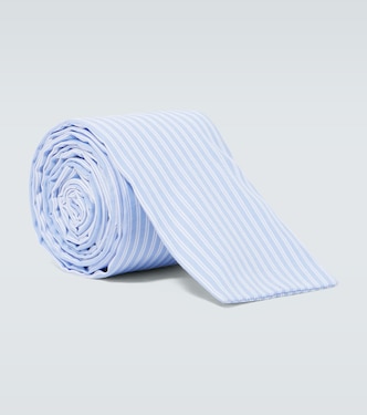 Striped cotton tie | Comme des Garçons Shirt