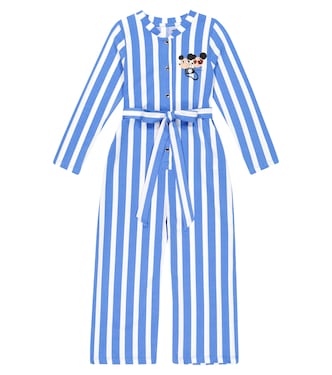 Ritzratz striped cotton-blend jumpsuit | Mini Rodini