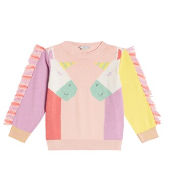 Embroidered cotton sweatshirt | Stella McCartney Kids