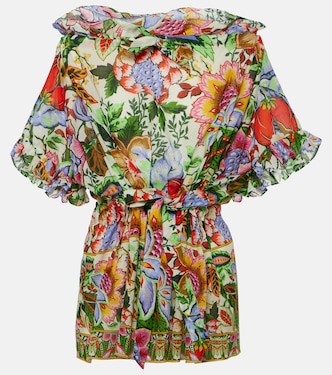 Floral ruffled cotton blouse | Etro