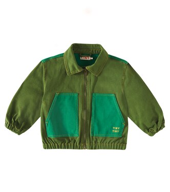 Colorblocked cotton jacket | Tinycottons