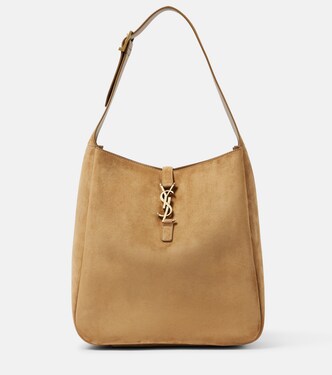 Le 5 à 7 Supple Large suede shoulder bag | Saint Laurent