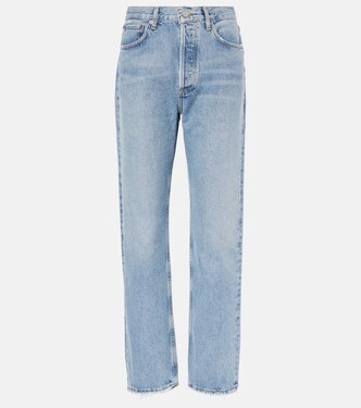 90's Pinch Waist high-rise straight jeans  | Agolde