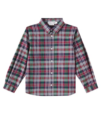 Daho checked cotton shirt | Bonpoint