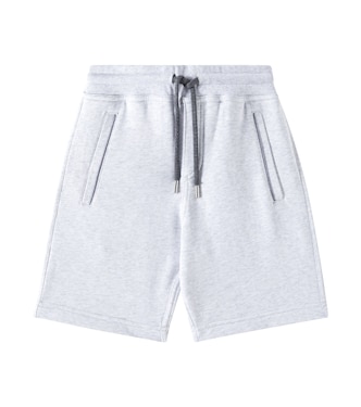 Cotton-blend Bermuda shorts | Brunello Cucinelli Kids