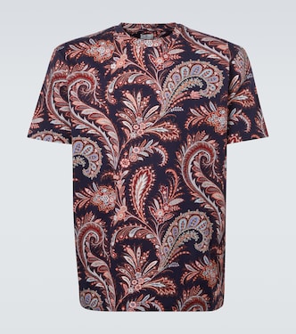 T-shirt en coton à motif cachemire | Etro
