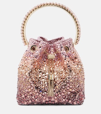 Bucket Bag Bon Bon Micro mit Kristallen | Jimmy Choo