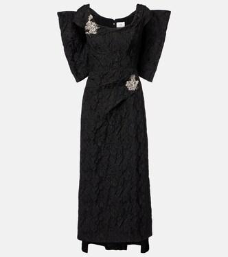 Embroidered cloque jacquard gown | Erdem