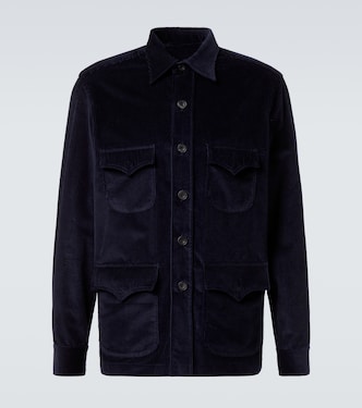 Cotton corduroy Western shirt | Rubinacci