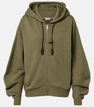 Flamenco cotton and cashmere zip-up hoodie | Loewe