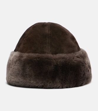 Toki suede and shearling hat | Nour Hammour