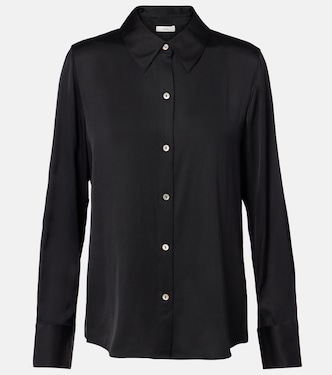 Silk-blend satin shirt | Vince