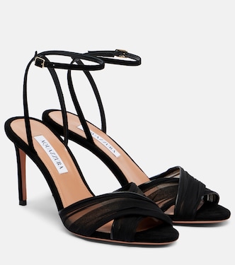 Voile 85 leather slingback sandals | Aquazzura