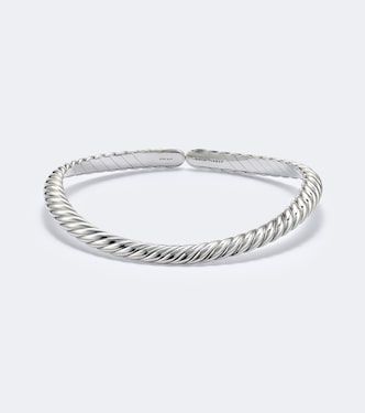 Sculpted Cable Flex sterling silver necklace | David Yurman