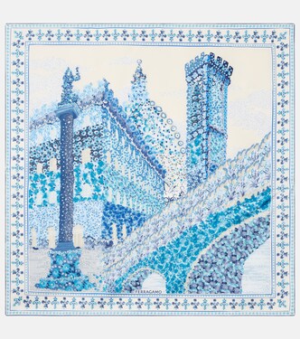 Printed silk scarf | Ferragamo