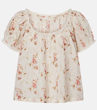 Frederica floral cotton top | Dôen