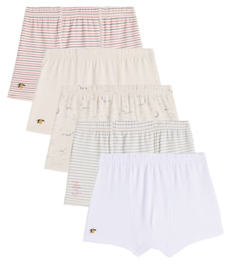 Set of 5 cotton-blend boxer briefs | Konges Sløjd
