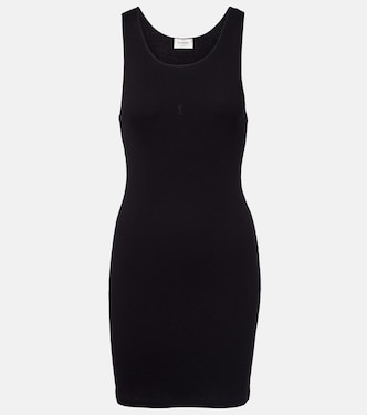 Cassandre cotton jersey minidress | Saint Laurent