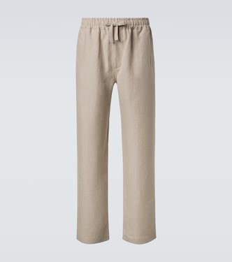 Linen wide-leg pants | Saman Amel