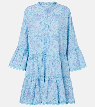 Floral scalloped cotton minidress | Juliet Dunn