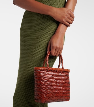 x Dragon Diffusion Lysia Mini top-handle bag in brown - Rixo