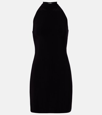 Halterneck jersey minidress | Norma Kamali