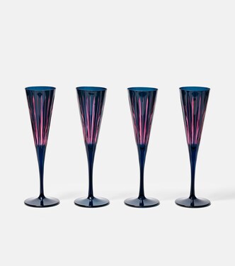 Prism set of 4 champagne flutes | L'Objet
