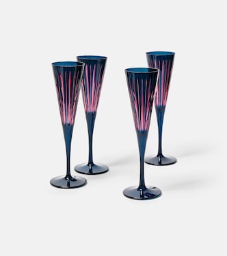 Prism set of 4 champagne flutes | L'Objet