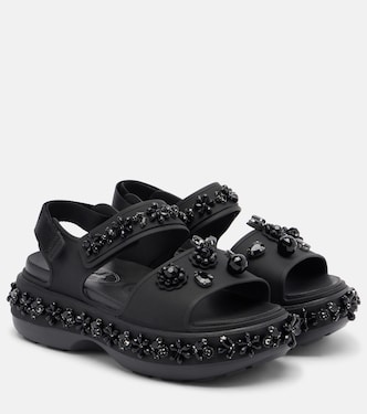 x Crocs embellished platform sandals | Simone Rocha